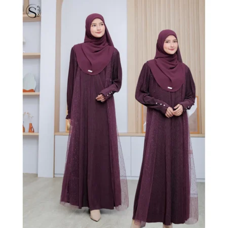 syahidah indonesia | abaya pleated series (abaya only)